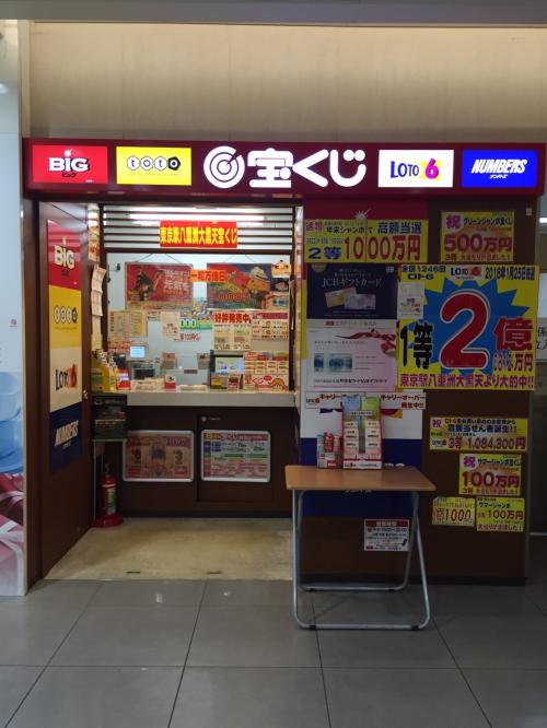東京駅八重洲 大黒天宝くじ 宝くじ スポーツ振興くじtoto販売のluflos株式会社